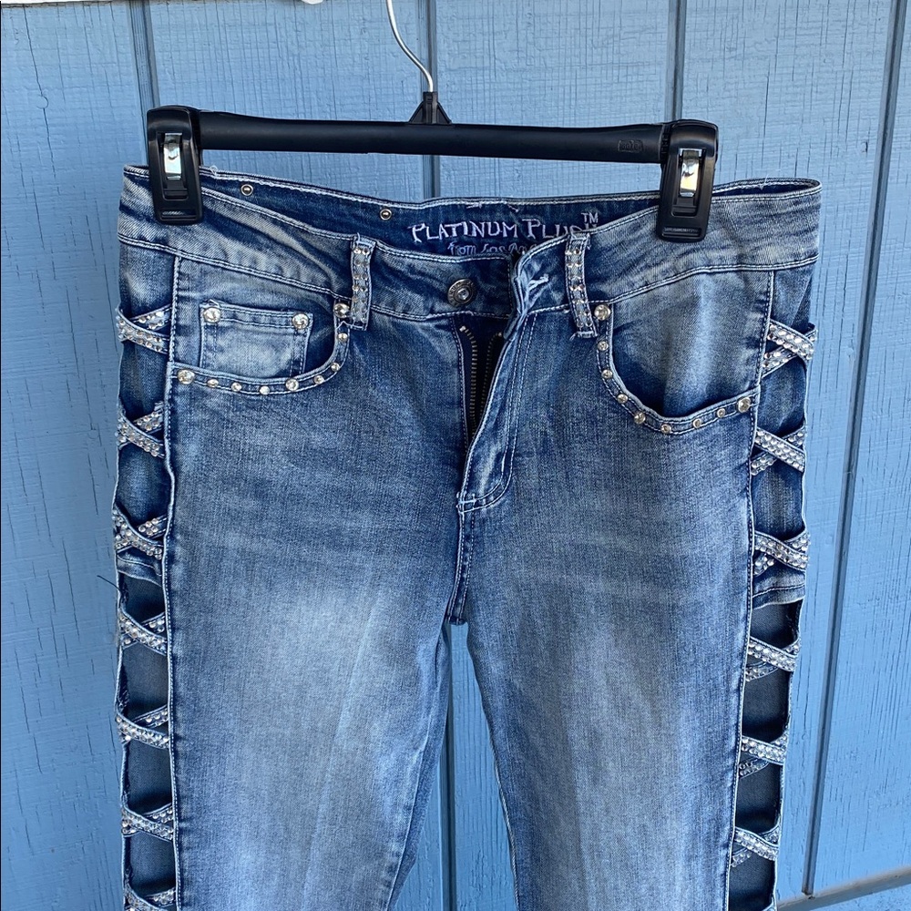 Platinum Plush Jeans - Picture 2 of 12